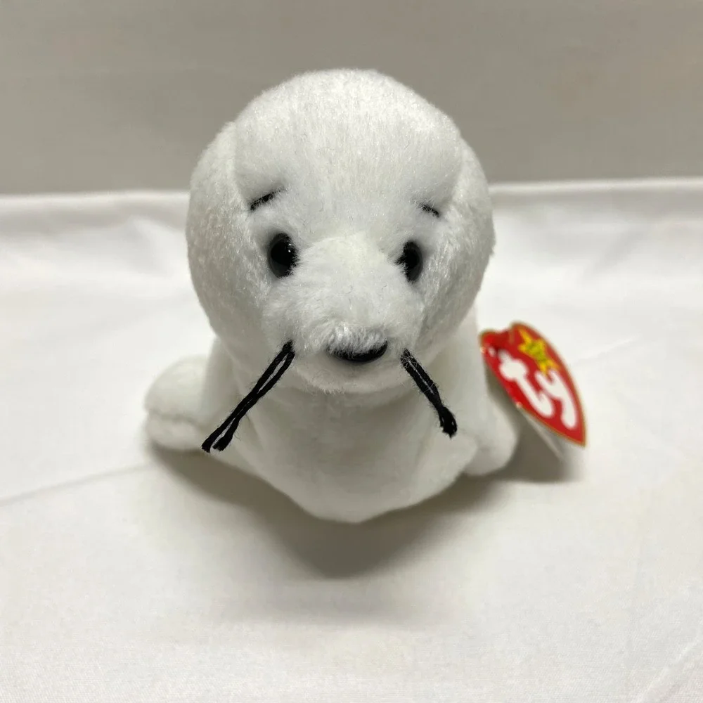 Vintage Ty Beanie Babies Seamore Baby Seal 1993 Retired Plush Rare See Tags MWMT